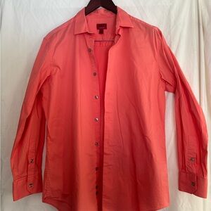 Alfani Slim Fit Stretch Shirt in Vibrant Coral